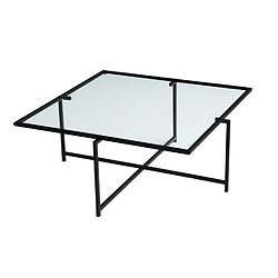 Concept Usine Table basse design noire en verre LIMP