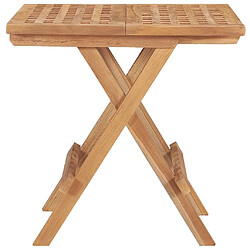 Avis vidaXL Table pliable de jardin 50x50x50 cm Bois de teck solide