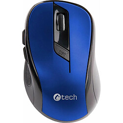 C-TECH WLM-02B Souris RF sans Fil Optique 1600 DPI Droitier Noir, Bleu - Souris (Droitier, Optique, RF sans Fil, 1600 DPI, Noir, Bleu)