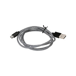 Câble Micro USB vers USB PLATINET PUCFB1B 1 m Noir Tissu