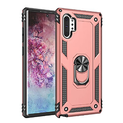 Coque en TPU hybride avec béquille or rose pour votre Samsung Galaxy Note 10 Plus/Note 10 Plus 5G