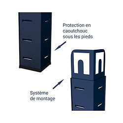 Avis Eurospen Étagère d'angle polyvalente en métal - Charge lourde Max 750kg - 180 x 90 x 45 cm - Bleu