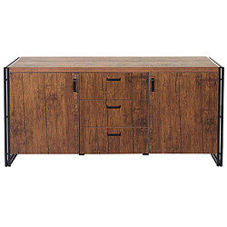 Acheter Mendler Buffet HWC-A27, Commode Bahut Armoire 80x160x40cm Structure 3D ~ Chêne Sauvage