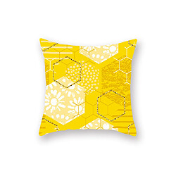 YP Select 4pcs jaune taie d'oreiller géométrique canapé taie d'oreiller de coussin - 3 jaune 45X45Cm