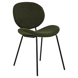 Acheter Beliani Chaise de salle à manger LUANA Set de 2 Bouclé Vert foncé