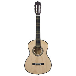 vidaXL Guitare classique pour débutants et enfants 1/2 34" Tilleul