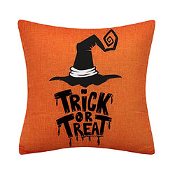 Avis P84 4PCS 45 * 45cm Halloween orange motif de linge HUG HUG Taie d'oreiller de vacances à la maison Taie d'oreiller Sofa Coussin de coussin