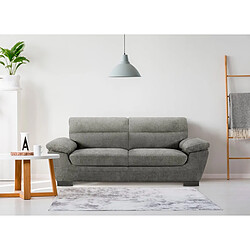 Habitat Et Jardin Canapé fixe en tissu Dallas - 210 X 88 X 90 cm - 3 places - Gris