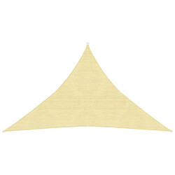 vidaXL Voile d'ombrage 160 g/m² Beige 2,5x2,5x3,5 m PEHD