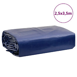 vidaXL Bâche bleu 2,5x3,5 m 650 g/m² pas cher