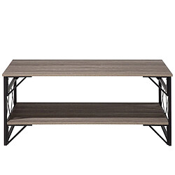 Acheter Beliani Table basse Panneau de particules de bois Taupe BOLTON