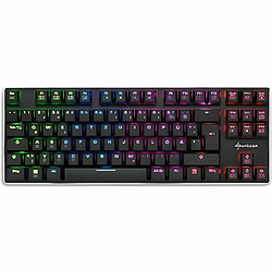 Sharkoon PureWriter TKL RGB, Mini, Avec fil, USB, Clavier mécanique, LED RGB, Noir