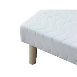 Acheter Vente-Unique Sommier déco tapissier 90 x 190 cm 9 lattes - Blanc - ASTHENIS II de YSMÉE