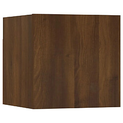 Maison Chic Ensemble de meubles TV 5 pcs | Banc TV Moderne pour salon | Meuble de Rangement - Chêne marron Bois d'ingénierie -MN73477 pas cher