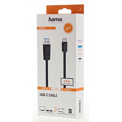 HAMA Câble USB-C, mâle USB-C - mâle USB-A, USB 3.2 Gen1, 5 Gbit/s, 1,50 m