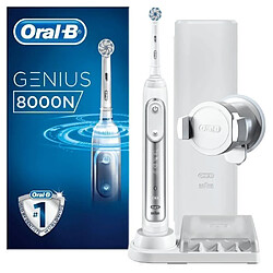 Oral-B Brosse a dents électrique connectée - Genius 8000 - Argenté pas cher