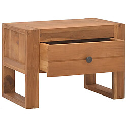 vidaXL Table de chevet 50x30x35 cm Bois de teck solide