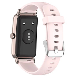 Bracelet en silicone 16mm pour votre Huawei Watch Fit mini/Talkband B6/B3 - rose clair