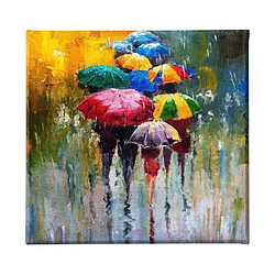 EPIKASA Impression sur Toile Sous la Pluie 3, Multicouleur, Polyester, 60x3x60 cm