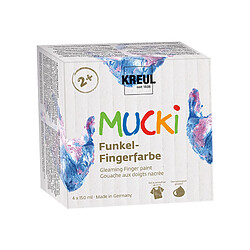 KREUL Gouache aux doigts nacrée 'MUCKI', 150 ml, kit de 4 ()