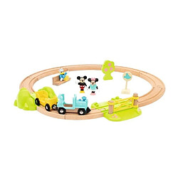 DISNEY Brio Circuit Mickey Mouse - Coffret complet 18 pieces - Circuit de train en bois - Ravensburger - Des 3 ans - 32277