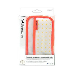 Hori Sacoche de Transport Comestic Style - Housse pour Nintendo DSi/DS Lite - Blanc/Orange - Accessoire Licence Officielle Nintendo DSi/DSL