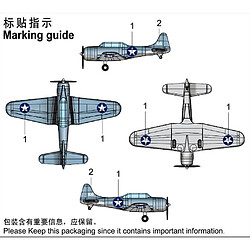 Trumpeter Maquette Avion Sbd-3 Dauntless (pre-painted) pas cher