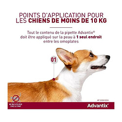 Avis Advantix Tres Petit Chien - Anti-Puces et Anti-Tiques - 1,5-4KG - 4 Pipettes