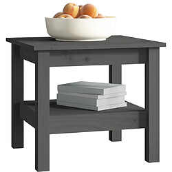 Acheter vidaXL Table basse Gris 45x45x40 cm Bois massif de pin