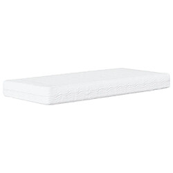 Acheter Vidaxl Lit avec matelas noir et blanc 90x190 cm similicuir