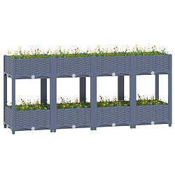 Maison Chic Jardinière,Lit surélevé - Bac à fleurs - pot de fleur 160x40x71 cm Polypropylène -GKD44535