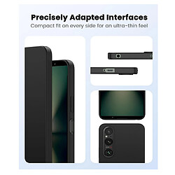 Htdmobiles Coque pour Sony Xperia 1 VI - housse etui silicone gel fine + verre trempe - NOIR