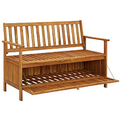 Maison Chic Banc de rangement | Meuble de rangement d'Entrée | Coffres d'Intérieur de jardin 120 cm Bois d'acacia solide -MN67662 pas cher