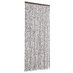 vidaXL Moustiquaire Marron et beige 56x200 cm Chenille