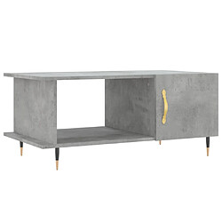 Maison Chic Table basse,Table Console Table d'appoint, Table pour salon gris béton 90x50x40 cm bois d'ingénierie -MN53340