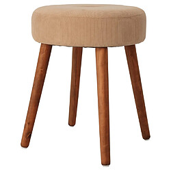 Home&Styling Tabouret Ø35x45 cm beige