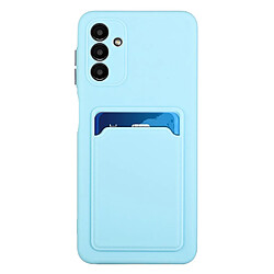 Coque en TPU antichoc avec porte-carte bleu clair pour votre Samsung Galaxy A13 5G