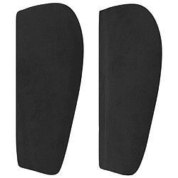 Acheter Maison Chic Tête de lit moderne avec oreilles pour chambre - Décoration de lit Noir 93x23x78/88 cm Velours -MN99553