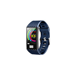 Moniteur de fréquence cardiaque Smart Watch Blue-Tooth Ecg Sport Podomètre Dt58 bleu