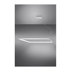 Avis Luminaire Center Plafonnier LED intégré Nelya Integrated Aluminium blanc 1 ampoule 150cm