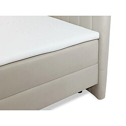 Avis Bestmobilier Maria - lit boxspring - 160x200 - en velours - coffres et surmatelas inclus