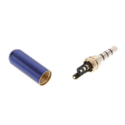 10pcs Connecteur Prise Jack Audio A / V à Souder 3.5mm 1/8 ''trrs 4 Pôles - Bleu