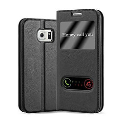 Cadorabo Coque Samsung Galaxy S6 EDGE Etui en Noir