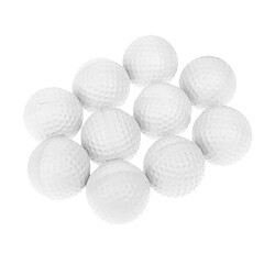 Acheter 10 pièces PU Foam Sponge Golf Training Soft Balls Golf Practice Balls Blanc