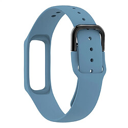 Avis Wewoo Bracelet pour montre connectée de en silicone de couleur pure Galaxy Fit-e bleu clair