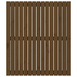 Avis vidaXL Tête de lit murale Marron miel 95,5x3x110 cm Bois massif de pin