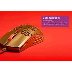 Acheter Universal Souris gaming ergonomique rouge dorée 60 g 16 000 ppp PMW 3389 câble capteur optique RGB | Mouse(Or)