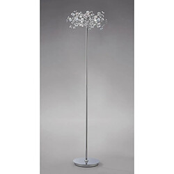 Luminaire Center Lampadaire Savanna 3 Ampoules chrome poli/cristal