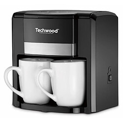 NC Cafetière électrique 2 Tasses Duo Filtre permanent lavable 500W noir Arrêt automatique