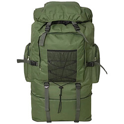 vidaXL Sac à dos en style d'armée XXL 100 L Vert